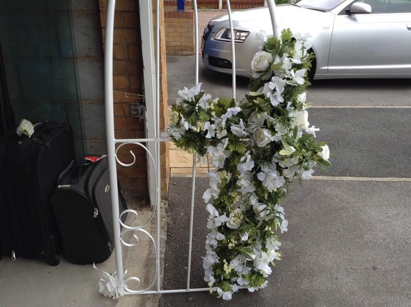 Wedding arch for flowers