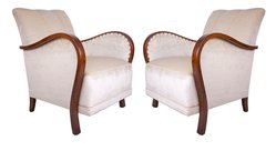 Pair of French 1940’s Armchairs Reupholstered