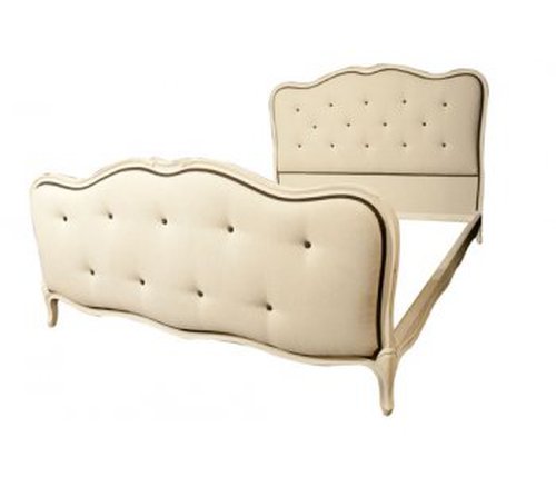 Reupholstered Antique French Bed Reupholstered Antique French Bed