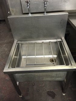 Stainless Steel Janitors Sink with taps