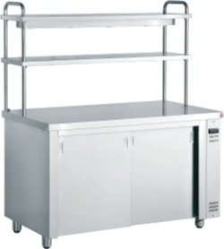 Inomak Hot Cupboard With Double Gantry & both heated shelves