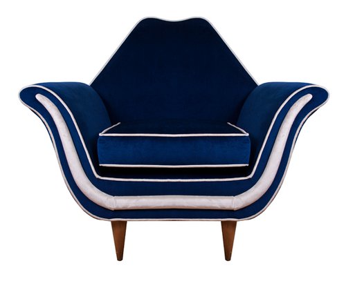 Italian 1950’s Reupholstered Armchair Italian 1950’s Reupholstered Armchair