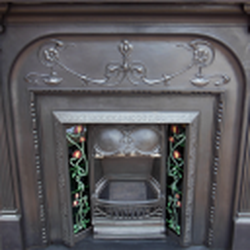 Original Victorian Cast Iron Fireplace Surround
