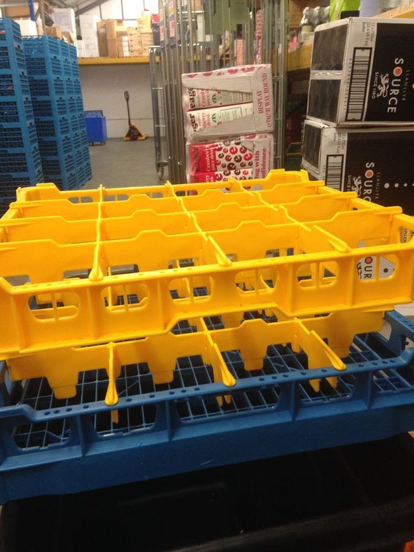 Fries System Glass Washer Rack 16 Glasses - 500 x 500mm