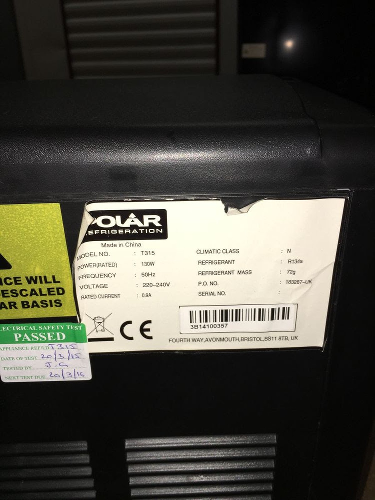 Secondhand Catering Equipment Bar Equipment And Coolers Polar
