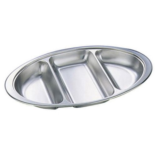 Stainless Steel Veg Dish 3 Divided Stainless Steel Veg Dish 3 Divided