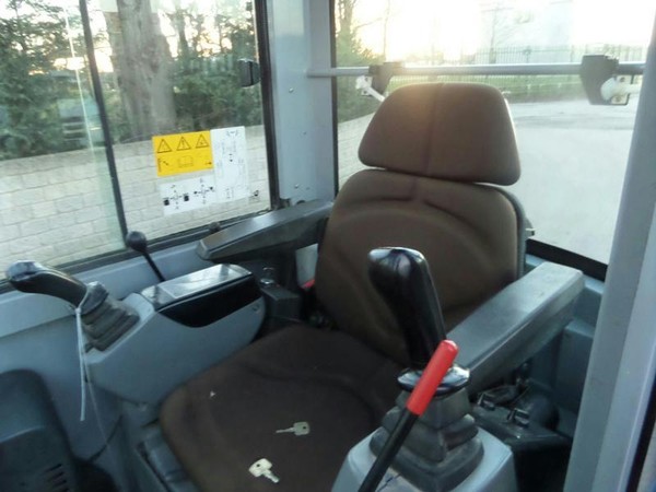 New Holland E18 Diesel Mini Excavator, cab interior