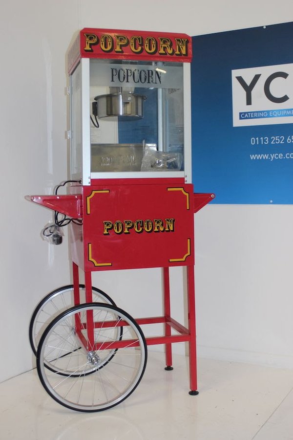 New Professional 8oz Red Classic Popcorn Maker Cart