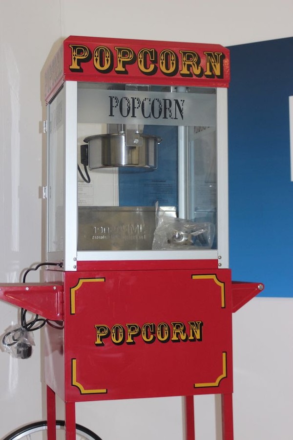 New Professional 8oz Red Classic Popcorn Maker Cart