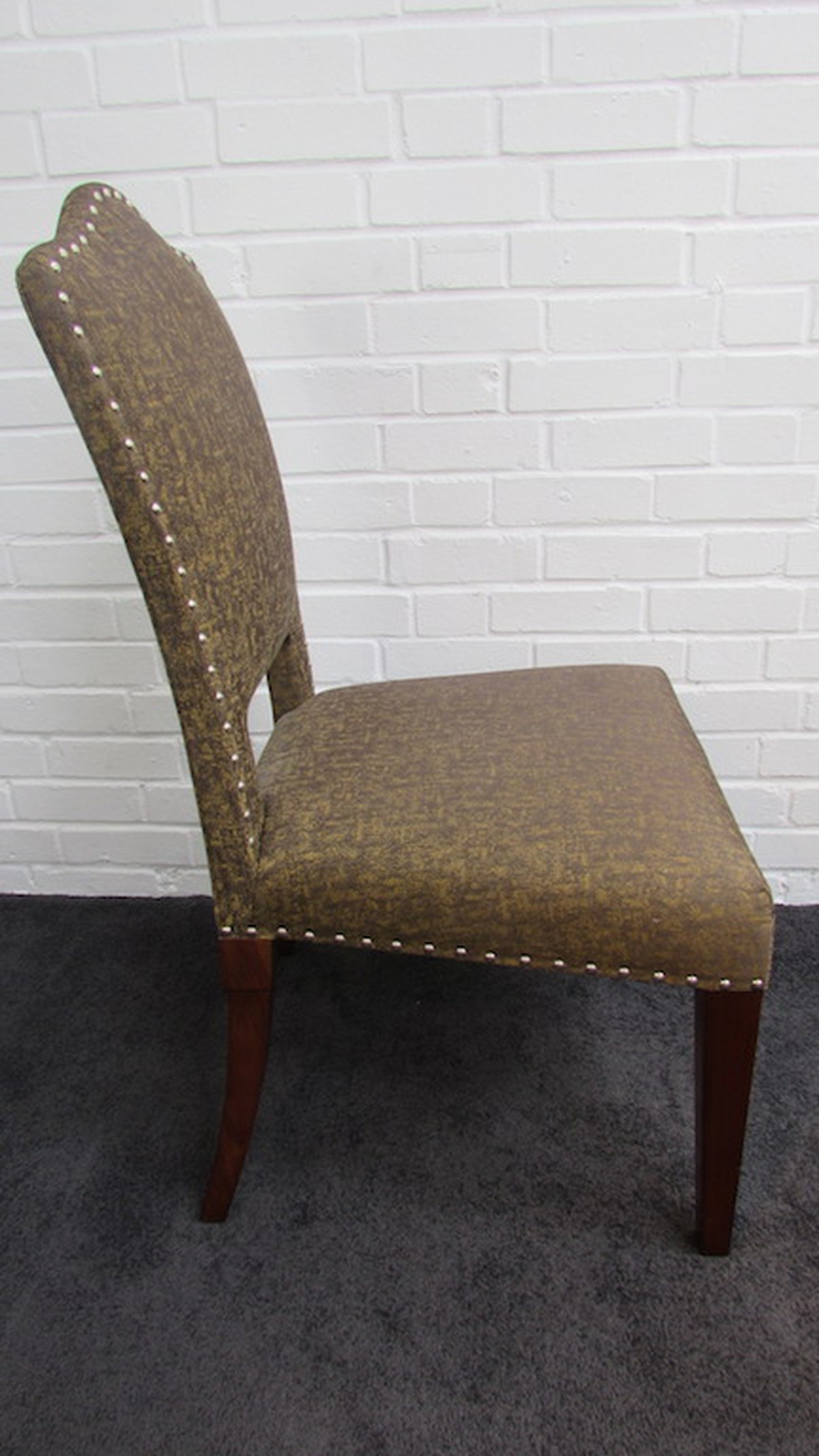 Secondhand Chairs and Tables | Lounge Furniture | 4x Gold / Brown Desk Chairs (CODE CH492) - Sussex