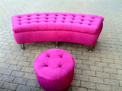 hot pink seating set