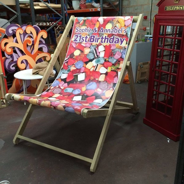 Over sized deck chairs