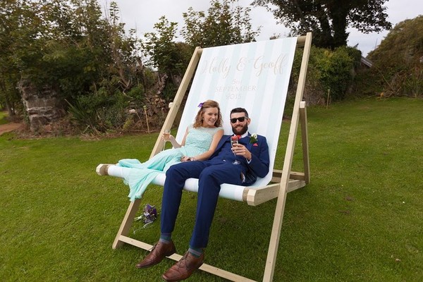 Wedding prop deck chair
