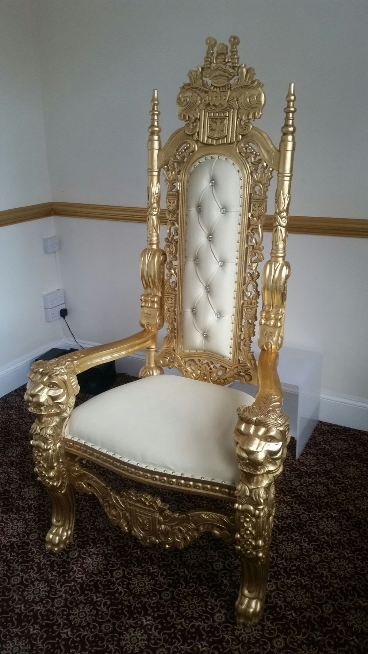 Secondhand Prop Shop | Thrones and Wedding Chairs | Crown Chair