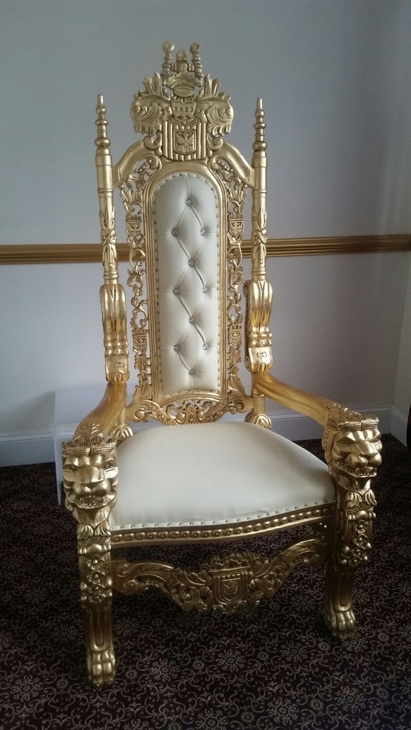 Secondhand Prop Shop Thrones and Wedding Chairs Crown Chair