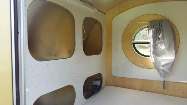 Plywood inside teardrop trailer