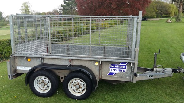 Caged sides garden trailer