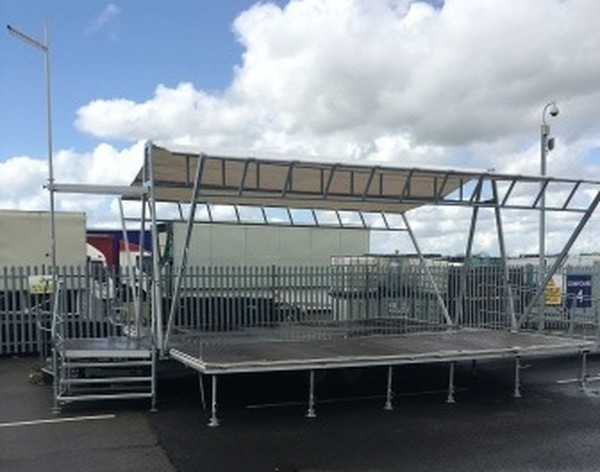 Portable Stage - Business on a trailer