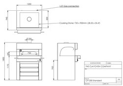 Clay Pizza oven fired by Gas