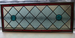 039 Handmade Stained Glass Overhead Panel