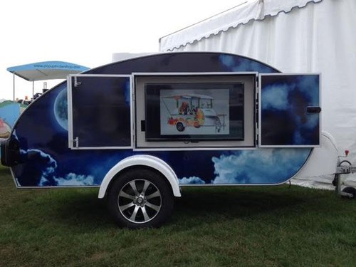 Media Advertising Teardrop Trailer Media Advertising Teardrop Trailer