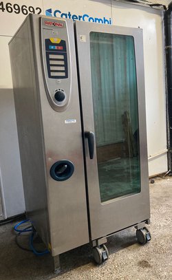 Selling Rational SCC 20 Grid Combi Steam Oven with Roll in Trolley