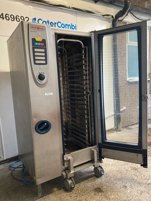 Refurbed Rational SCC 20 Grid Combi Steam Oven with Gastro Trolley