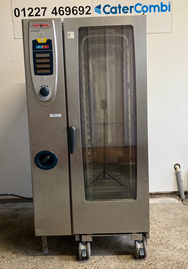 Second Hand Rational SCC 20 Grid Combi Steam Oven with Roll in Trolley