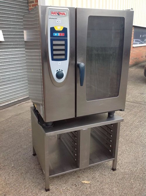 Rational SCC 10 Grid Gas Combi Oven + Stand,