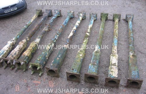10x Matching Old Victorian Ornate Cast Iron Columns 10x Matching Old Victorian Ornate Cast Iron Columns