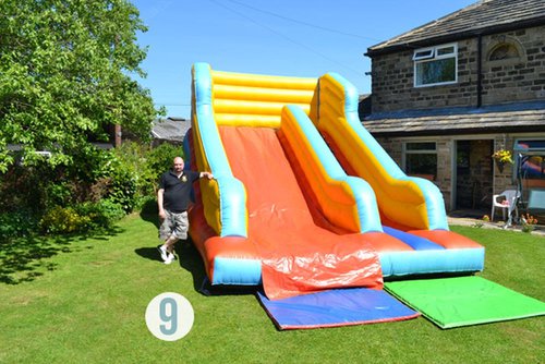 big w inflatable slide