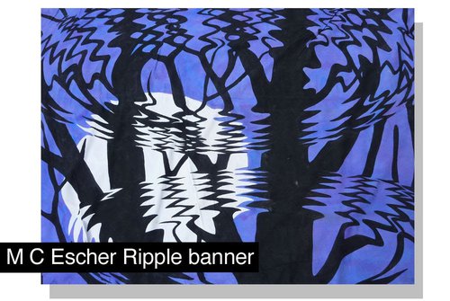Escher Ripple UV Reactive Inflatables and Backdrops Escher Ripple UV Reactive Inflatables and Backdrops