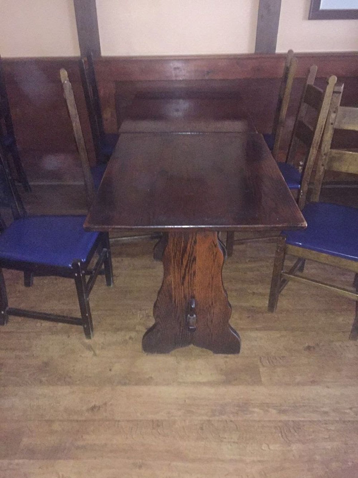 Secondhand Vintage and Reclaimed Bar and Pub 17x Solid Wood Table