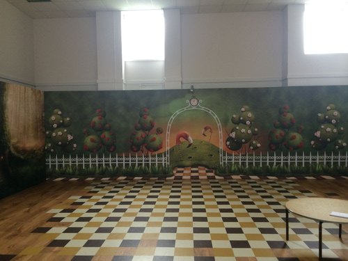 Alice In Wonderland Back Drop Alice In Wonderland Back Drop