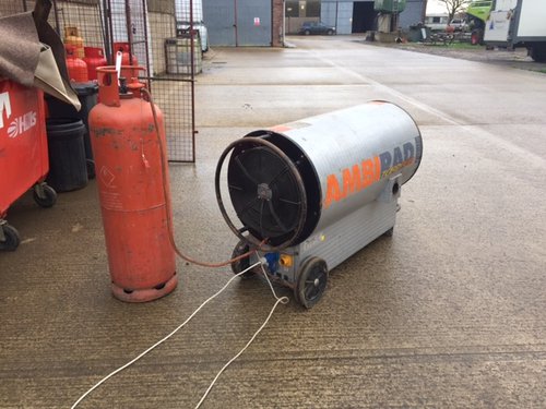Ambirad Tornado 600 Indirect Propane Heater with heat ducting Ambirad Tornado 600 Indirect Propane Heater with heat ducting