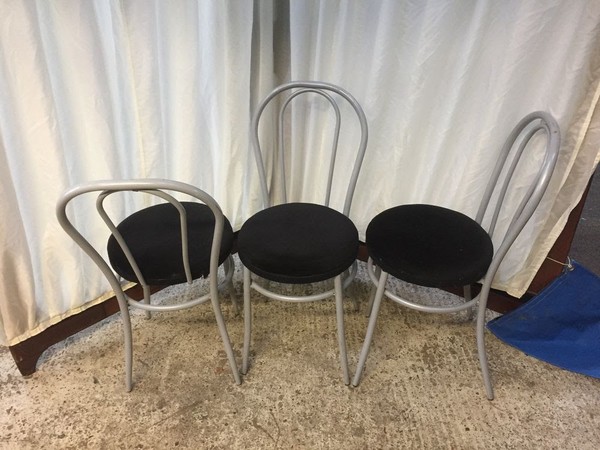 Silver Metal Chairs