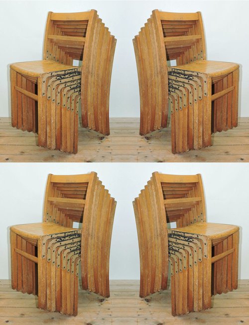 34 Stacking Chairs Vintage Church Chapel School Industrial Retro 34 Stacking Chairs Vintage Church Chapel School Industrial Retro