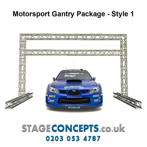 Race Start and Finish Line Truss Gantry System Style 1 - H3m x W4m Race Start and Finish Line Truss Gantry System Style 1 - H3m x W4m