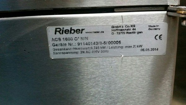 Rieber Varithek ACS 1600 O3 Air Clean cooking station with two griddles / contact grill