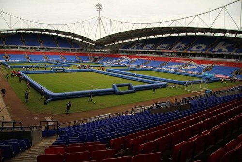 3x Huge Inflatable Square Walled Football Pitches 3x Huge Inflatable Square Walled Football Pitches