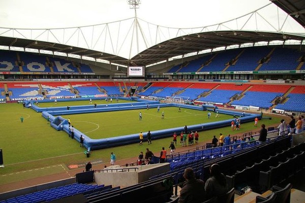 3x Huge Inflatable Square Walled Football Pitches