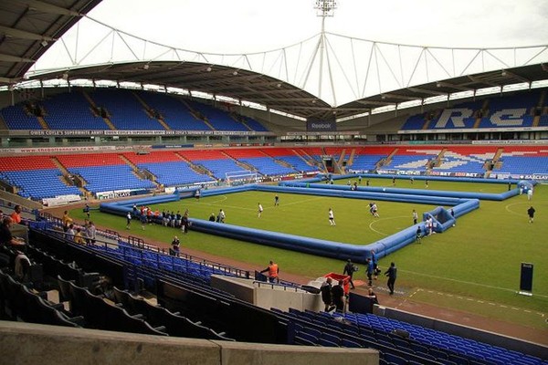 3x Huge Inflatable Square Walled Football Pitches