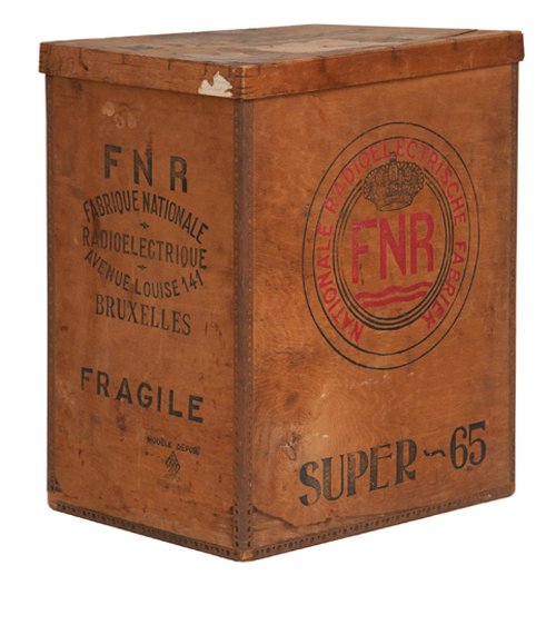 1940's Belgian Radio Factory Storage Box 1940's Belgian Radio Factory Storage Box