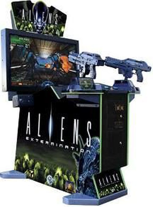 Aliens Extermination Deluxe Arcade Machine Aliens Extermination Deluxe Arcade Machine