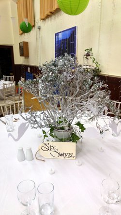 White Wedding Table Decoration