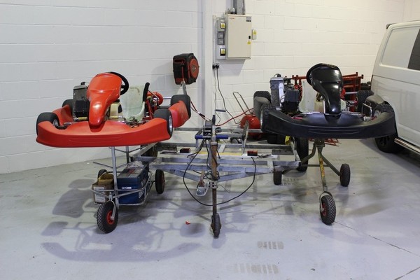 Maranello go kart Rotax Senior Racing Karts 125cc X 2 With Trailer