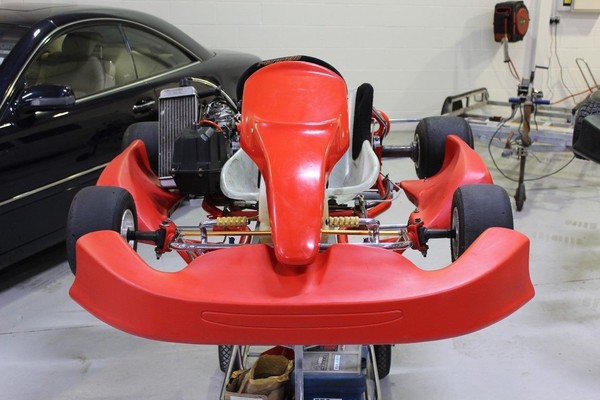 Red Maranello go kart Rotax Senior Racing Kart 125cc
