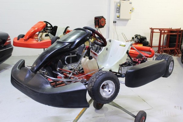Black Biesse go kart Rotax Senior Racing Kart 125cc