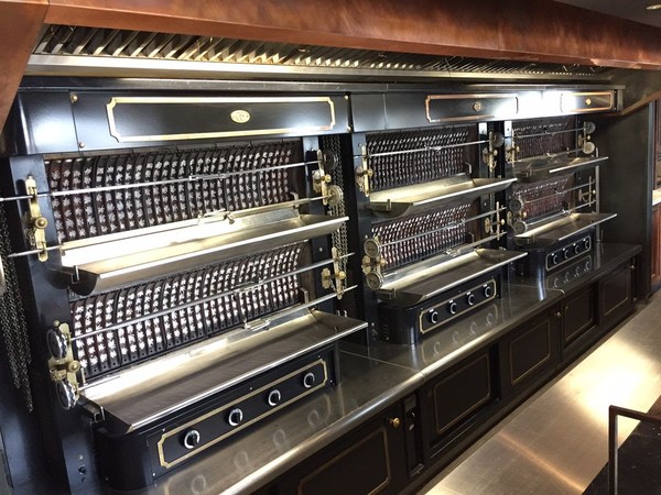 Black French Hand Crafted Rotisseries