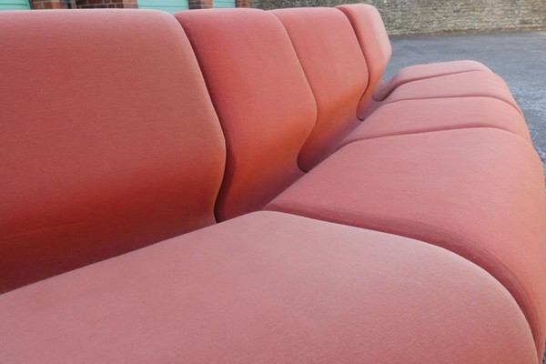 Red Vintage Modular Sofa